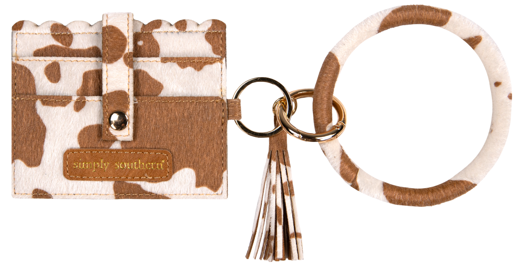 Simply Southern Key Fob in Cow