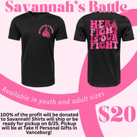 FUNDRAISER- Savannah's Battle