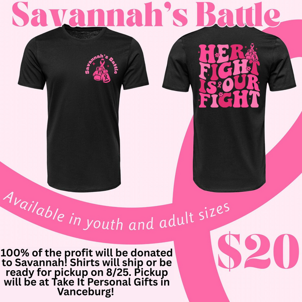 FUNDRAISER- Savannah's Battle