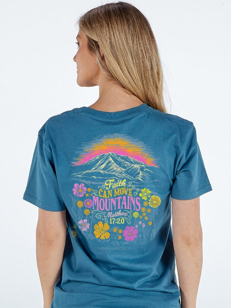 Simply Southern®  Short Sleeve - Faith can move mountains, Matthew 17:20