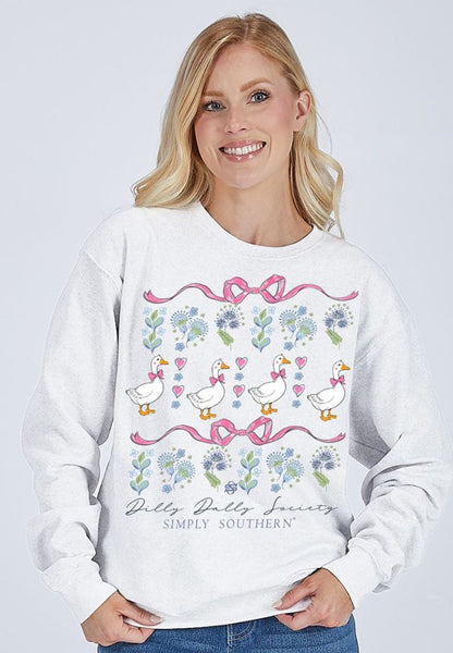 Simply Southern®  - Crewneck Sweatshirt - Dilly Dally Society