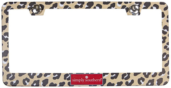 Simply Southern® License Plate Cover - Leopard