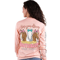 Simply Southern - Long Sleeve - Keep your chin up buttercup Horses
