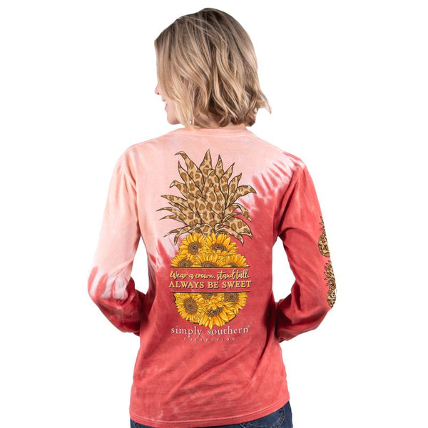 Simply Southern - Long Sleeve - Wear a crown, stand tall Pineapple
