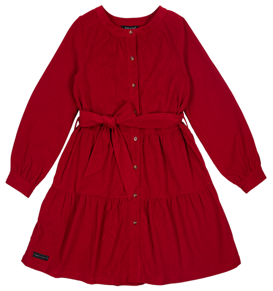 Simply Southern - Belted Red Dress