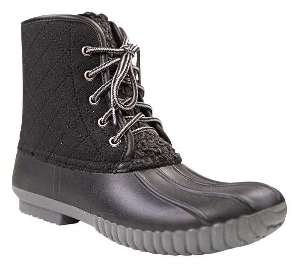 Simply Southern - Duck Boots -  Quilted Black