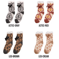 Simply Southern - Camper Sock - Aztec and Leopard
