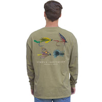 Simply Southern - Men's- Long Sleeve - Raised Right - Fly Fishing