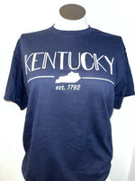 Kentucky Established 1792 Navy T-shirt